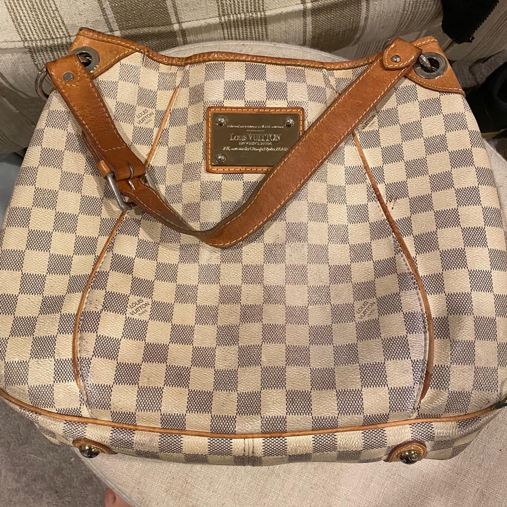 LOUIS VUITTON Damier Azur Galliera PM